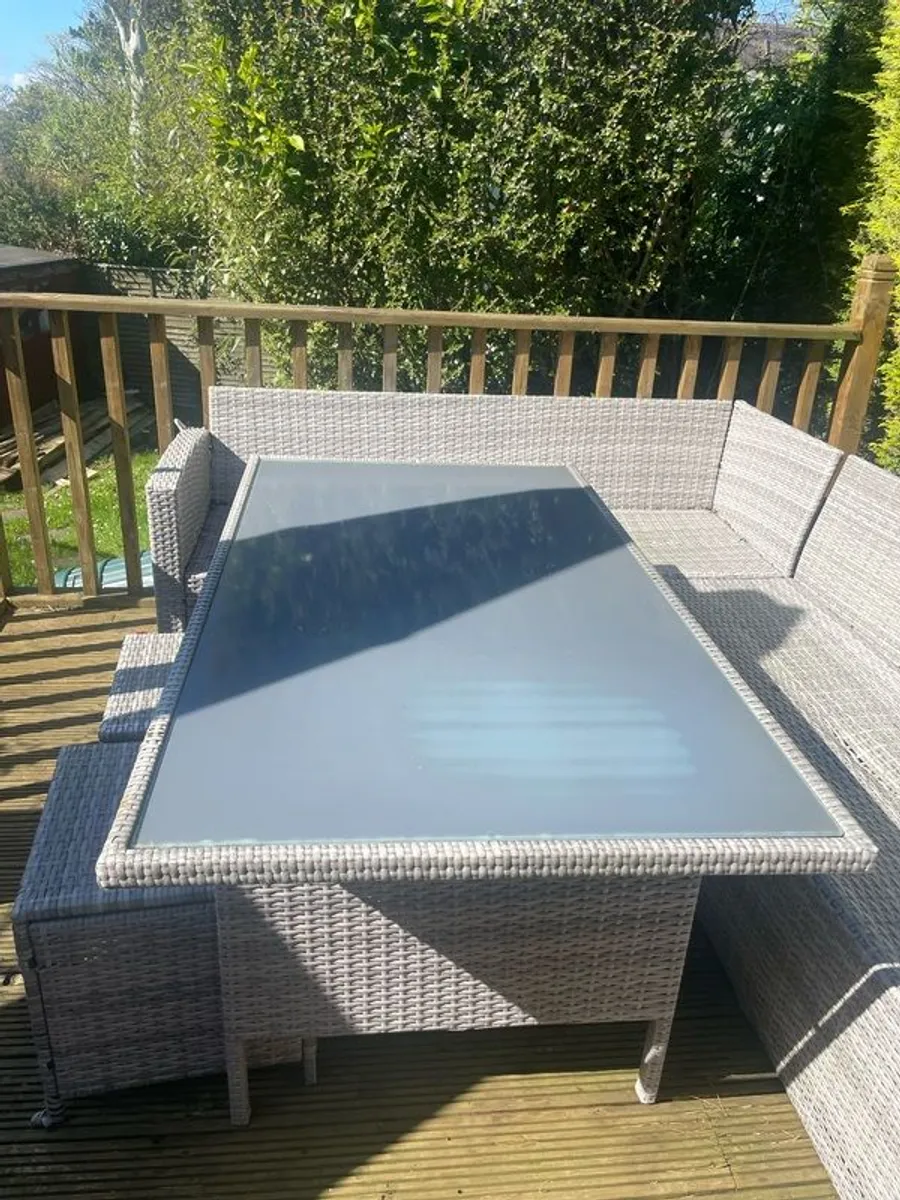 FREE Outdoor Garden Corner Sofa Set - Image 3