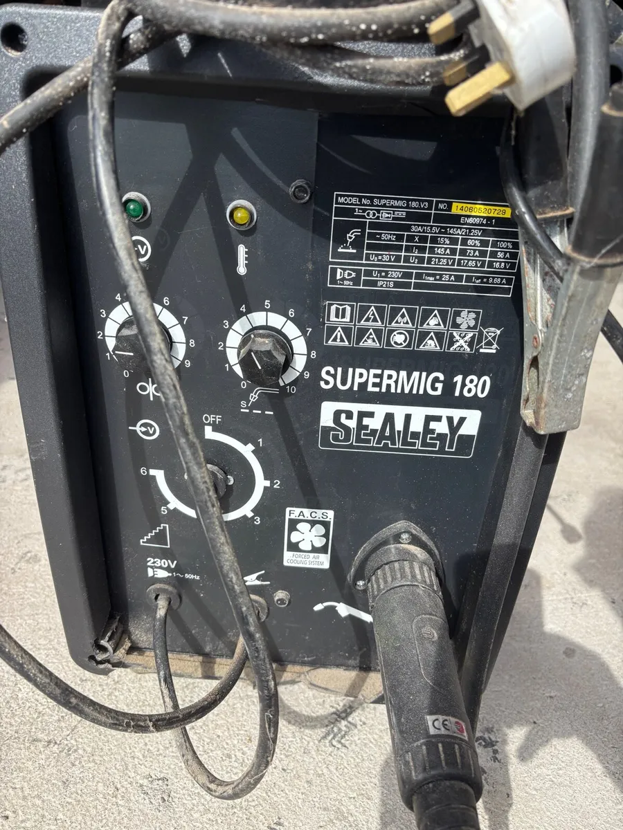 Mig welder (Sealey supermig 180, 230v) - Image 1