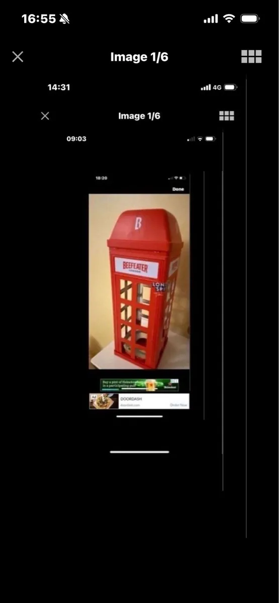 Very Rare Beefeater Metal Display Box - Image 1