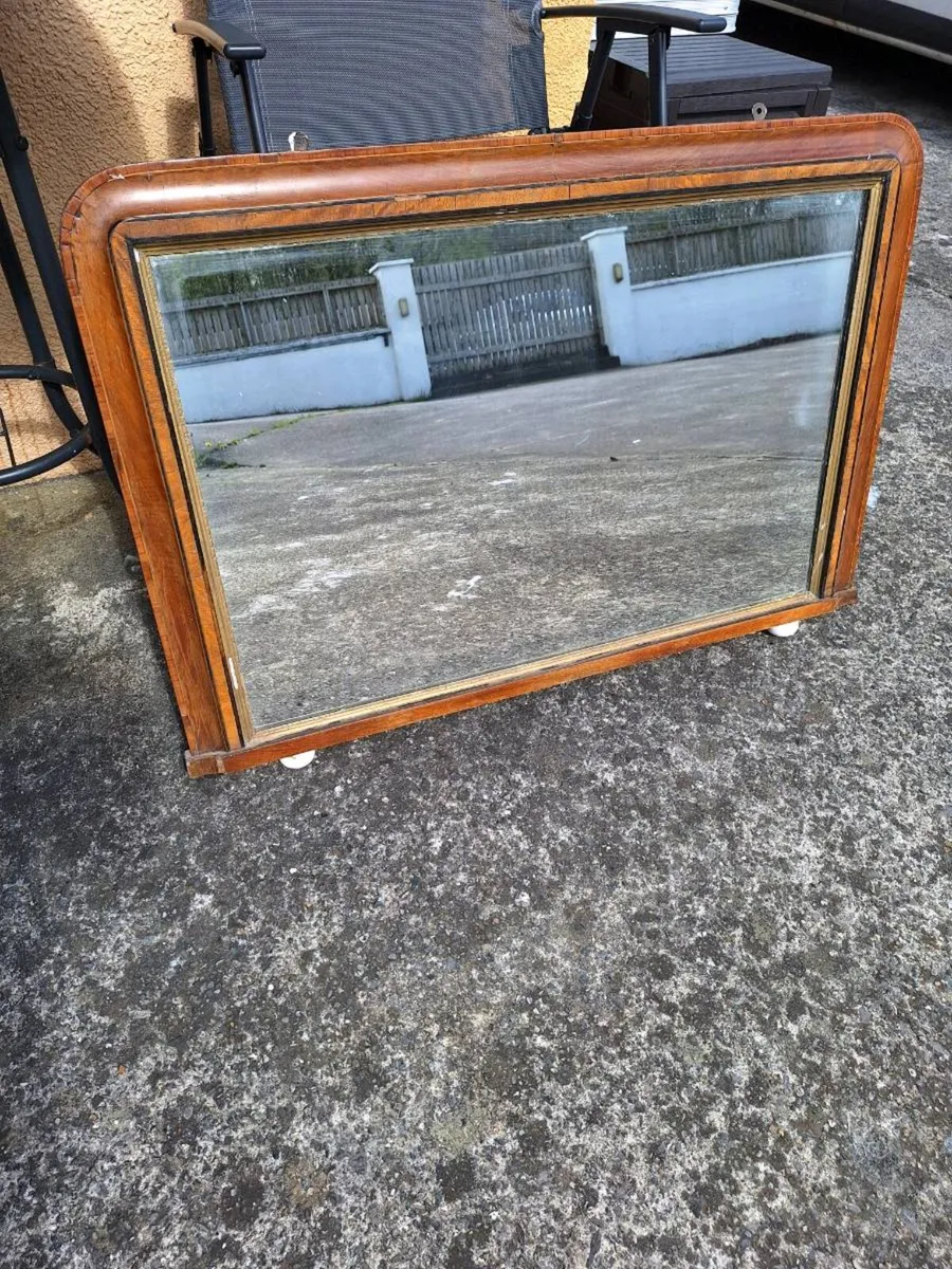Heavy antique mirror - Image 1
