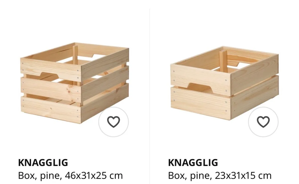 Ikea Knagglig Large + Small box - Image 1