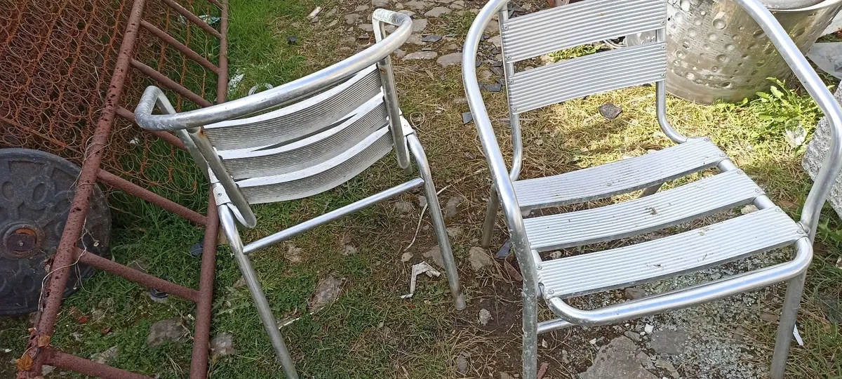 Aluminium Garden Chairs. - Image 2