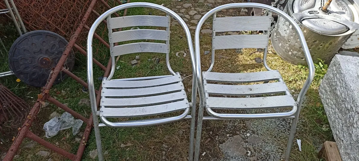 Aluminium Garden Chairs. - Image 1