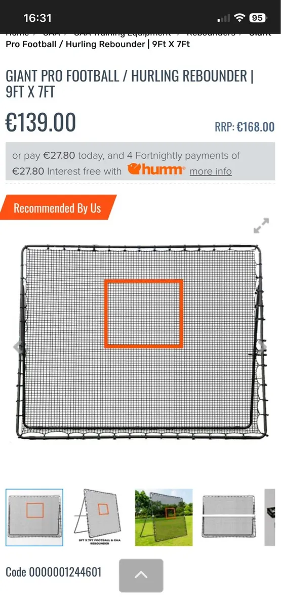Hurling rebounder - Image 1
