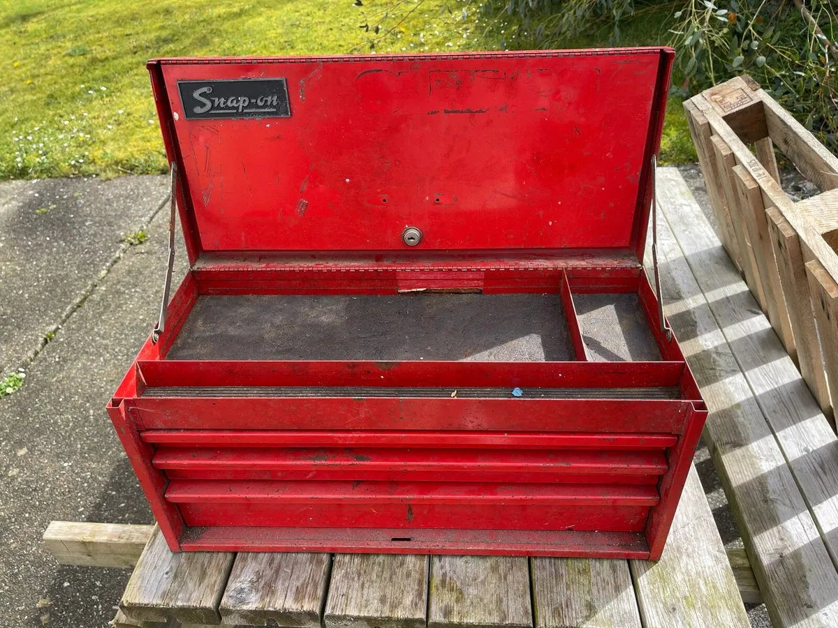 Old Snap-on 3 draw top chest. - Image 2