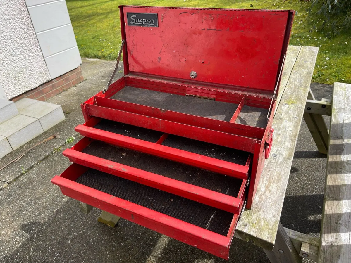 Old Snap-on 3 draw top chest. - Image 3