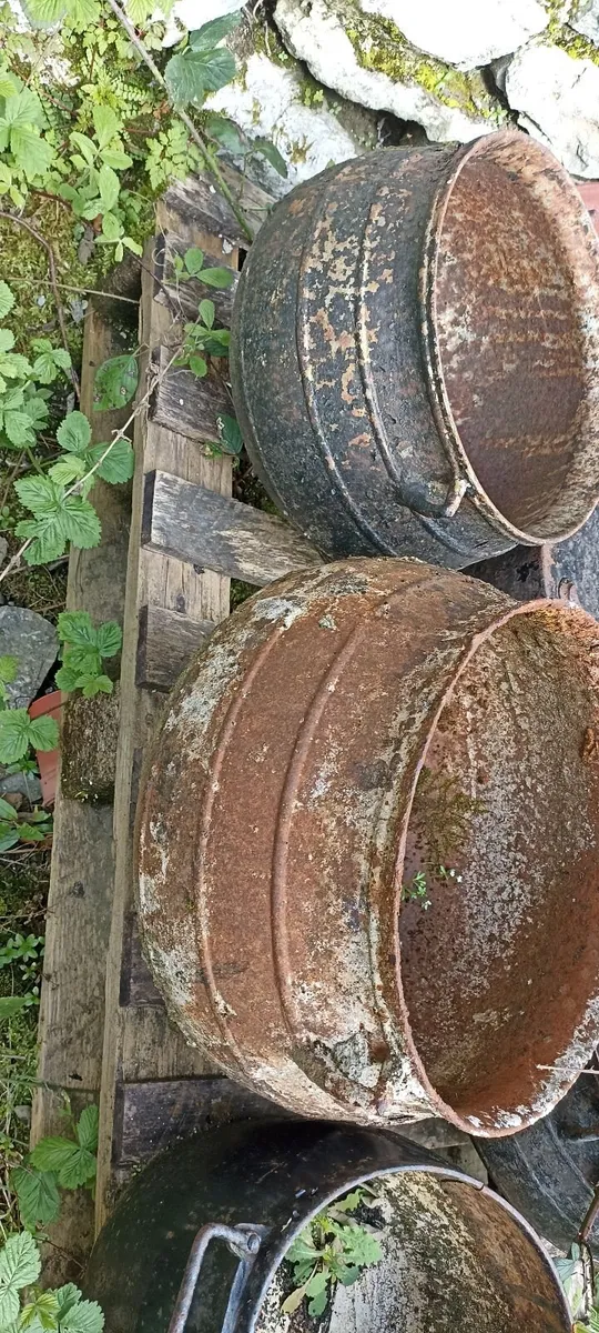 Old Cast Iron Pots - Image 1