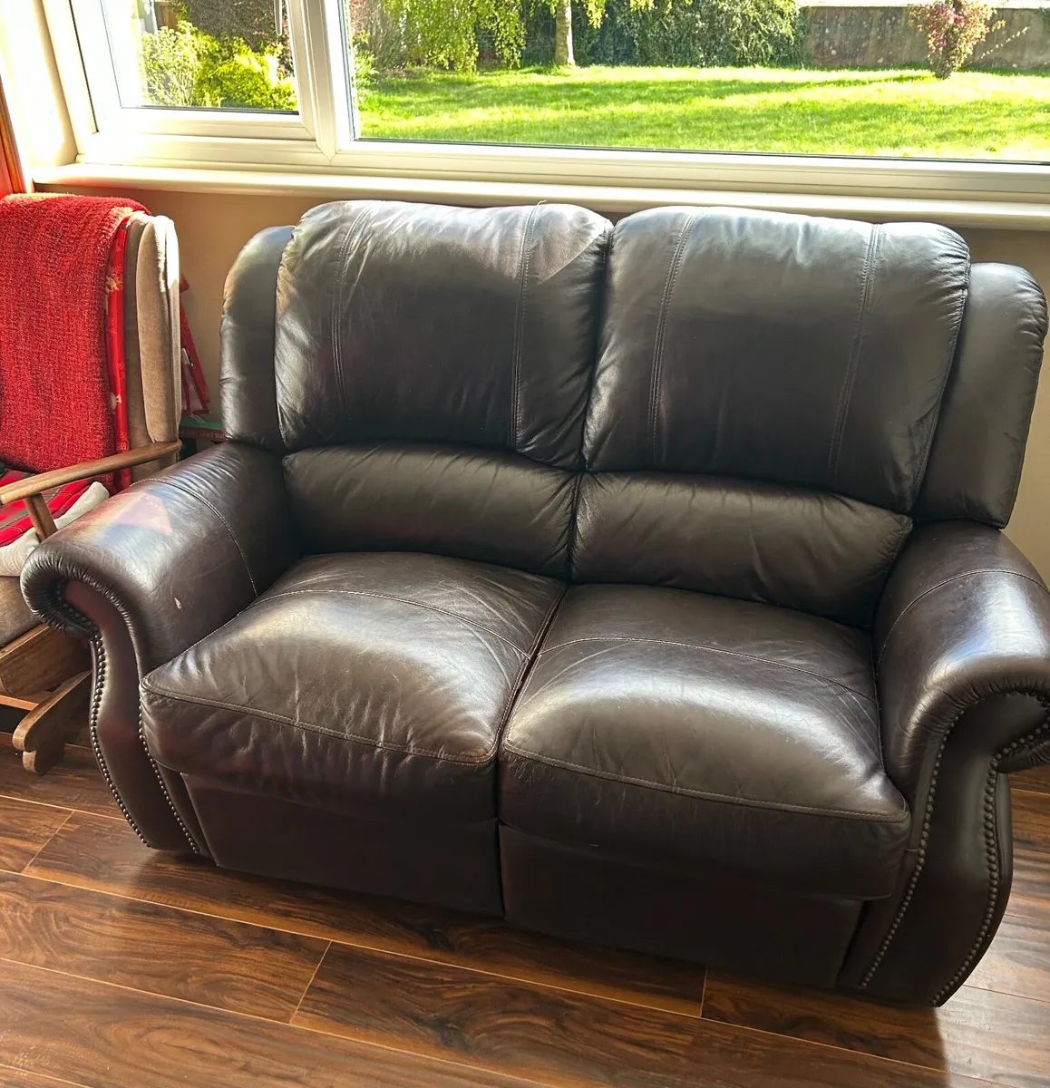 2 Seater Leather Recliner - Image 1