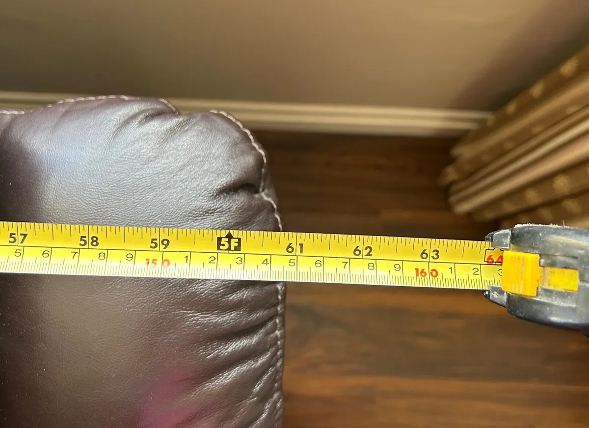 Leather 2-Seater Couch & matching Armchair - Image 2