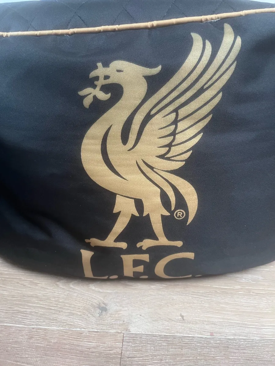 Liverpool bean bag and footstool . - Image 3