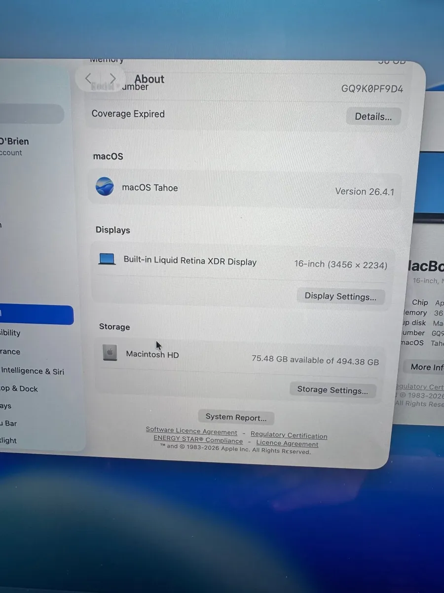 MacBook Pro  16” M3 Pro - Image 3