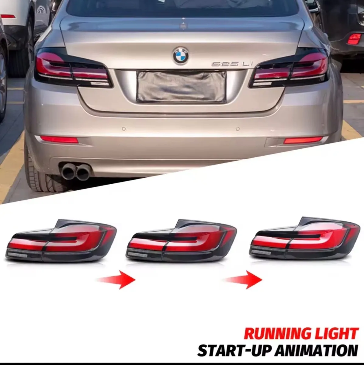 BMW F10 LED Tail Lights G30 Style – Dynamic Indica - Image 3