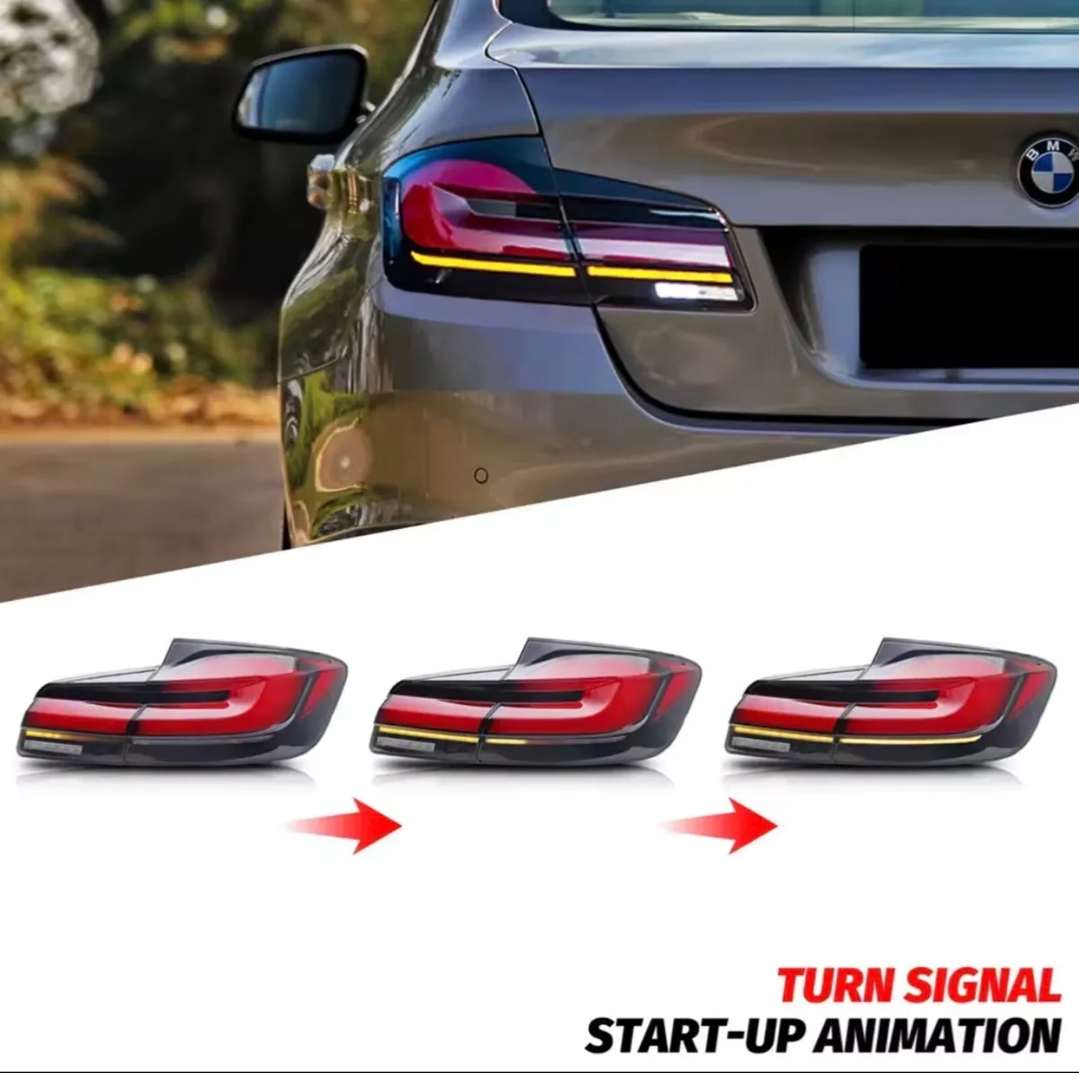 BMW F10 LED Tail Lights G30 Style – Dynamic Indica - Image 4