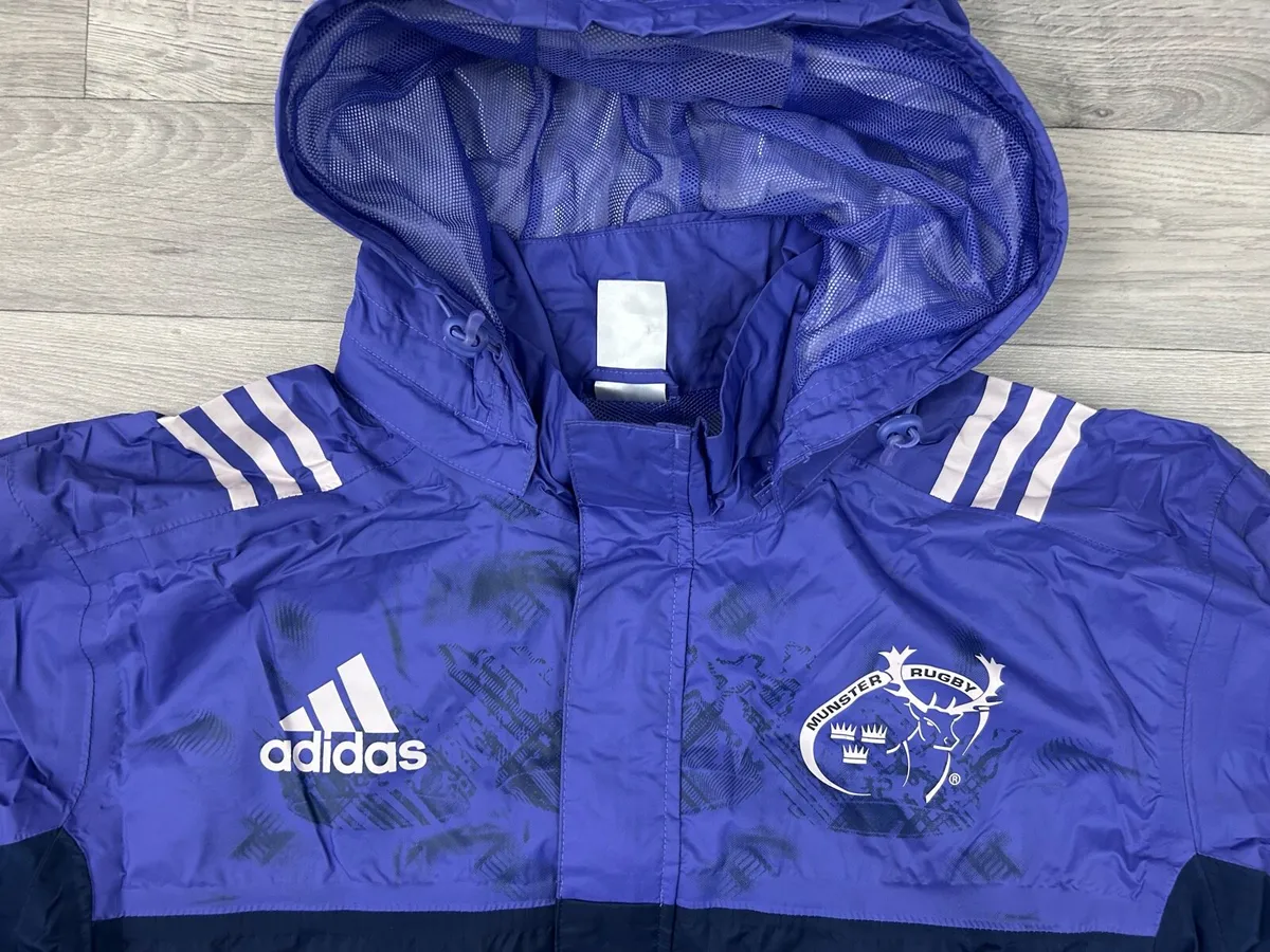 Adidas Munster Rugby Waterproof Jacket Mens XL - Image 3