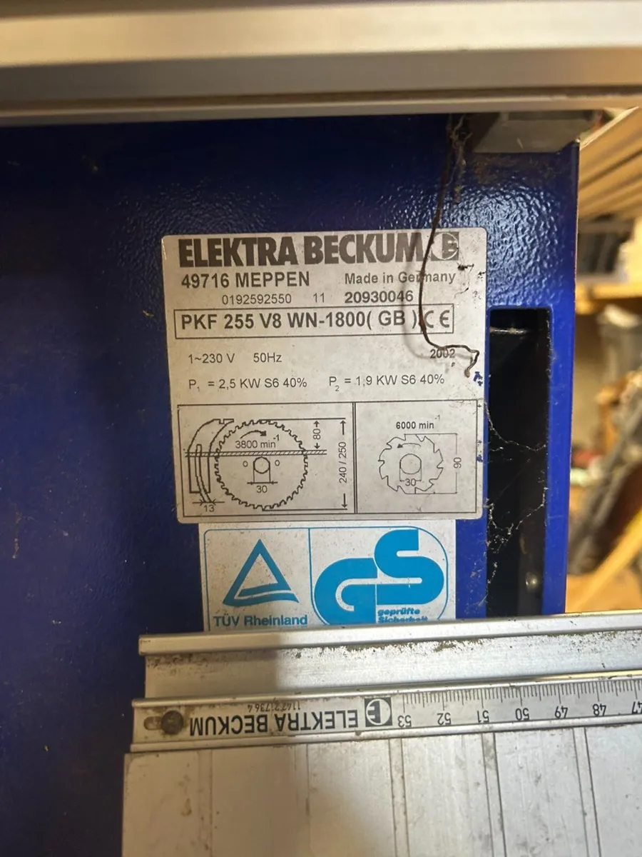 Elektra Beckum PKF 225 V8 Table Saw - Image 2