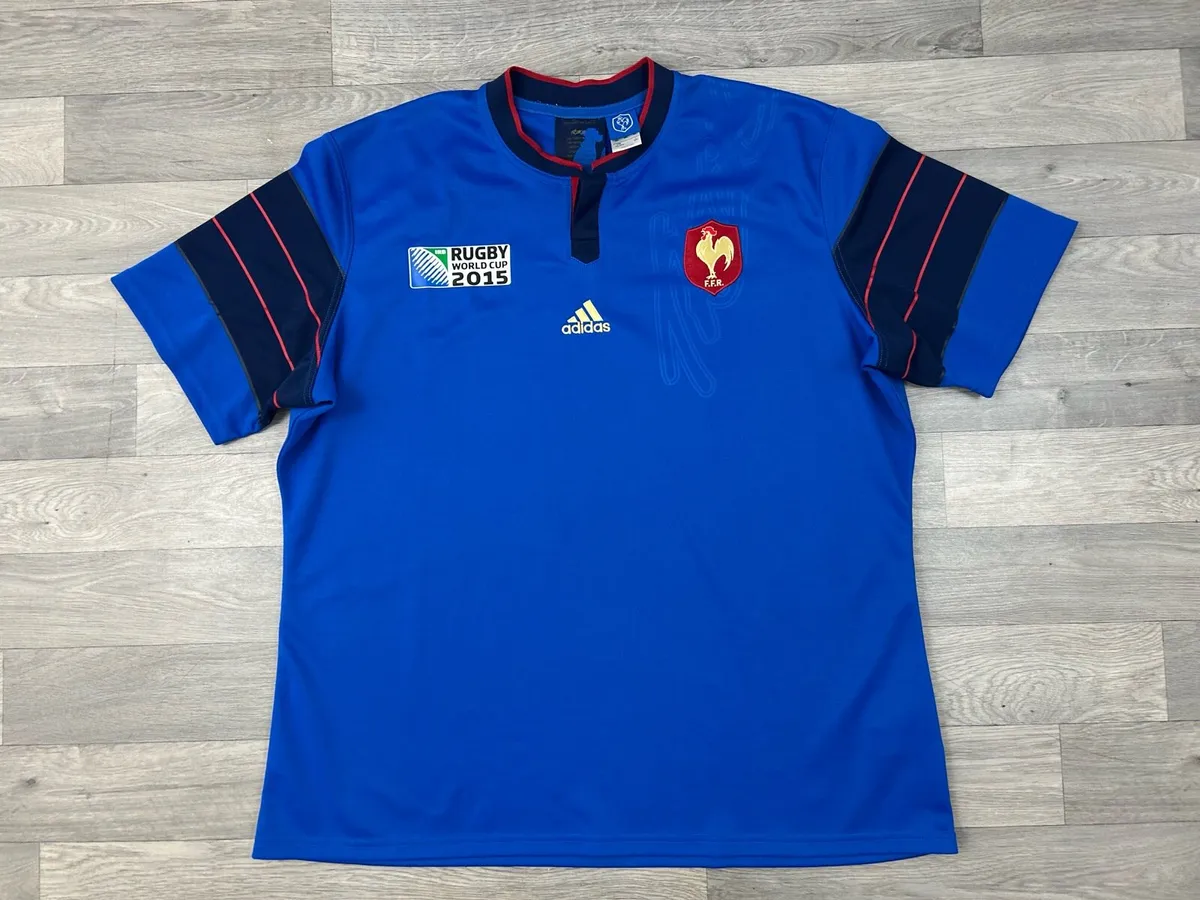 Adidas France 2015 Rugby World Cup Jersey 3XL - Image 1