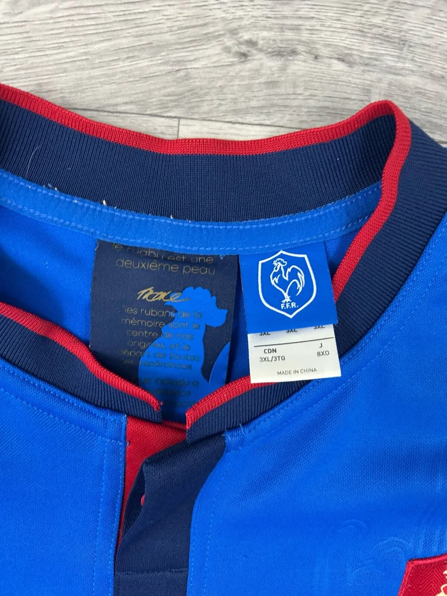 Adidas France 2015 Rugby World Cup Jersey 3XL - Image 4