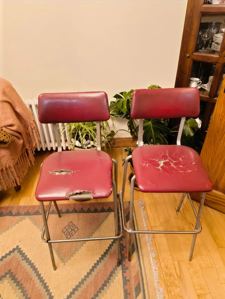Set of Two Vintage Bar Stools for sale in Limerick - Image 4