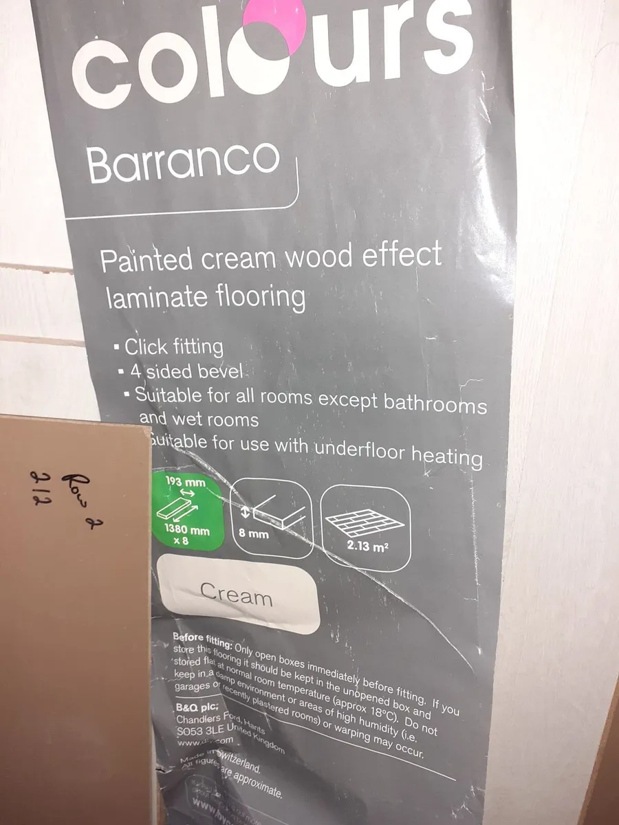 Laminate Flooring over 2sqm 4 utility room - Image 2