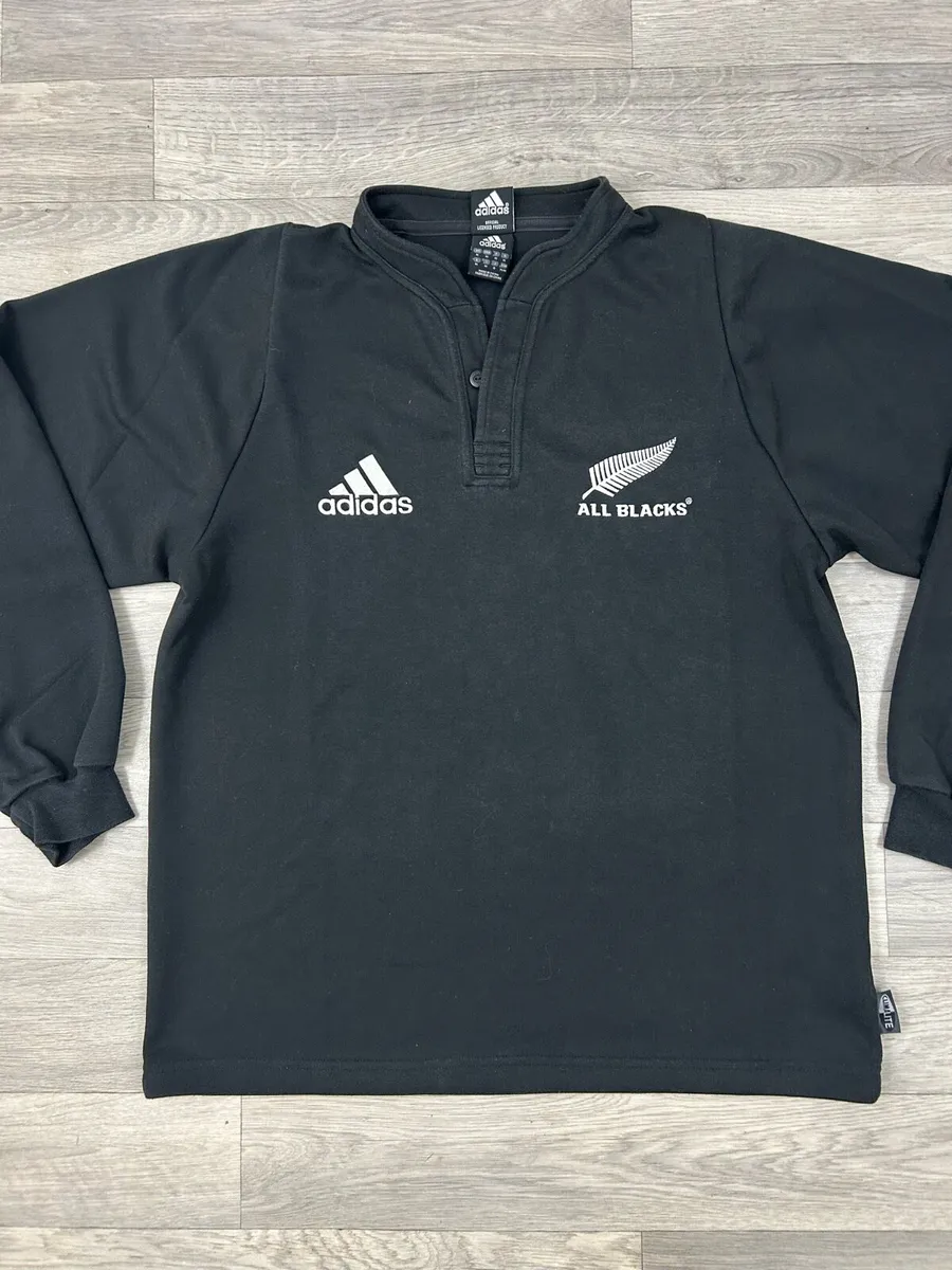 Vintage 2003 Adidas All Blacks L/S Rugby Jersey - Image 2