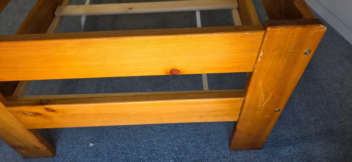 Kids bed 160x80cm solid wood with mattress - Image 2