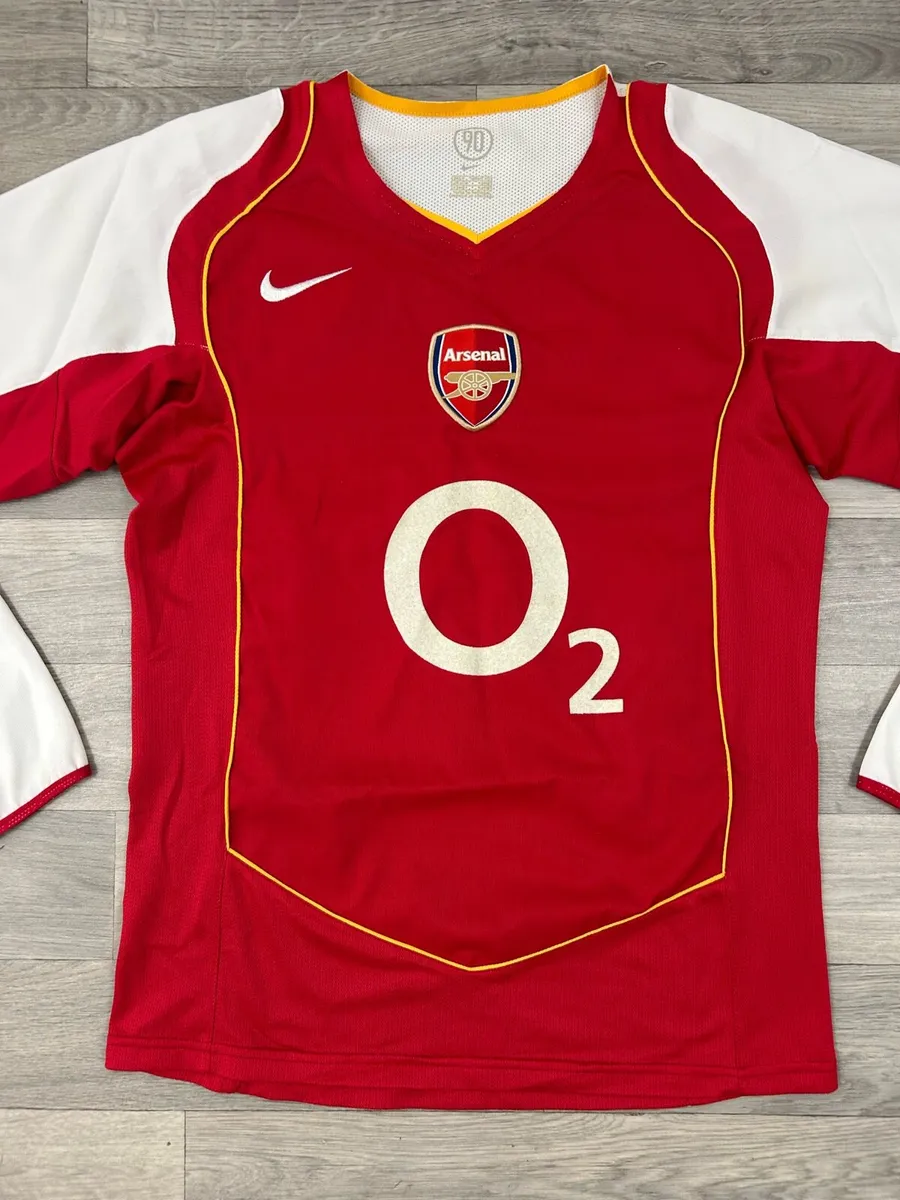 Vintage 2004 Arsenal Long Sleeve Jersey Shirt - Image 2