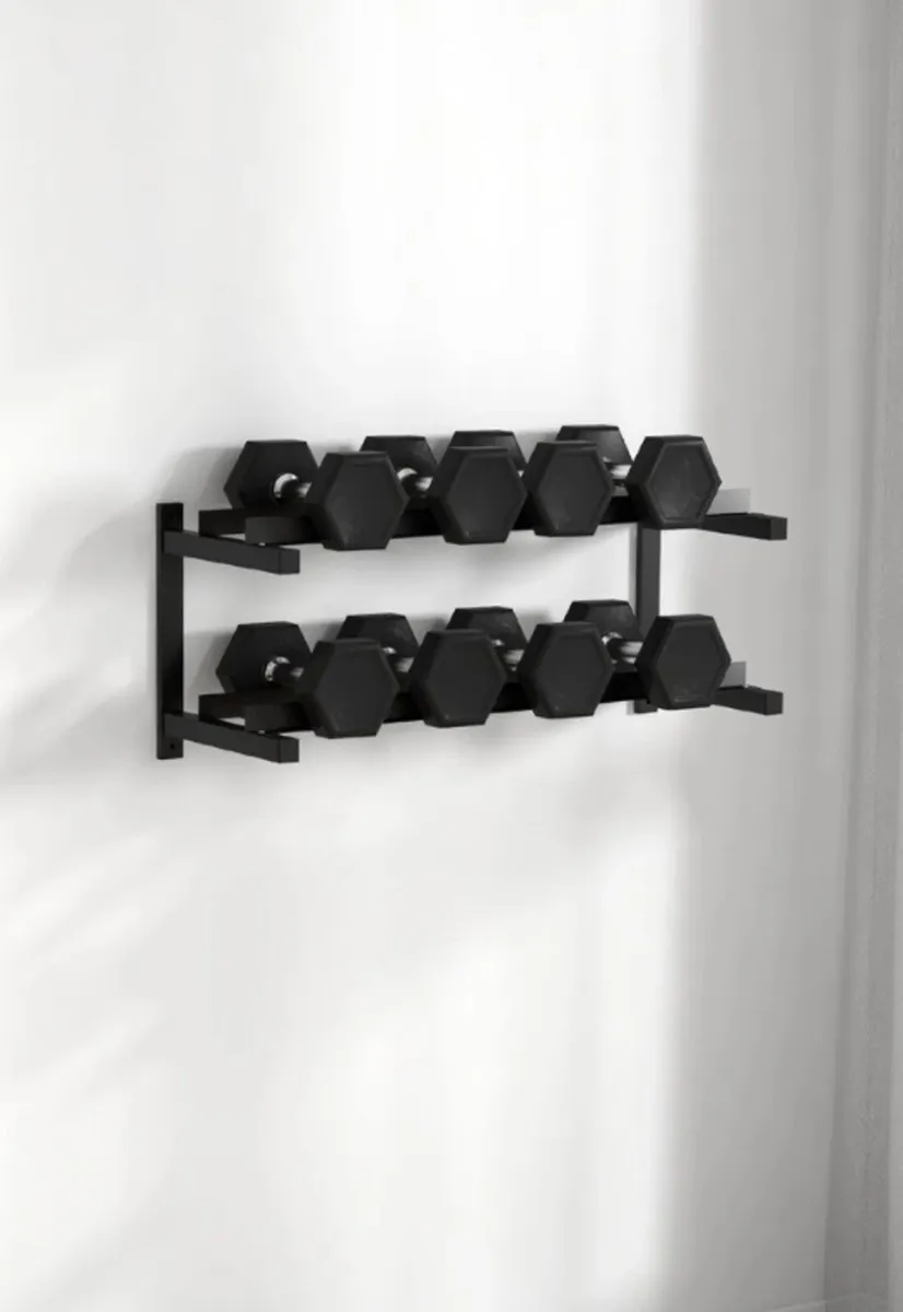Dumbell rack. Wall mounted. Heavy duty - Image 1
