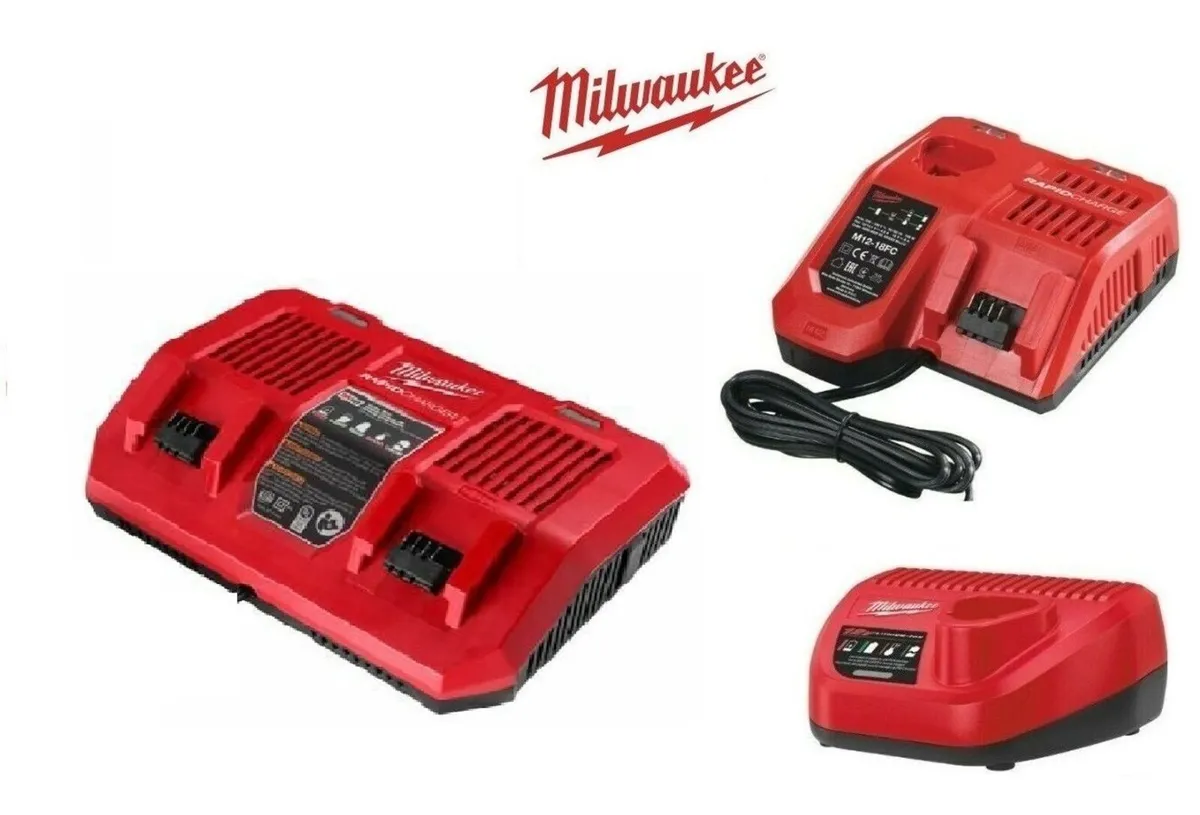 Milwaukee M12 - M18 Fast / Rapid Chargers - Image 2