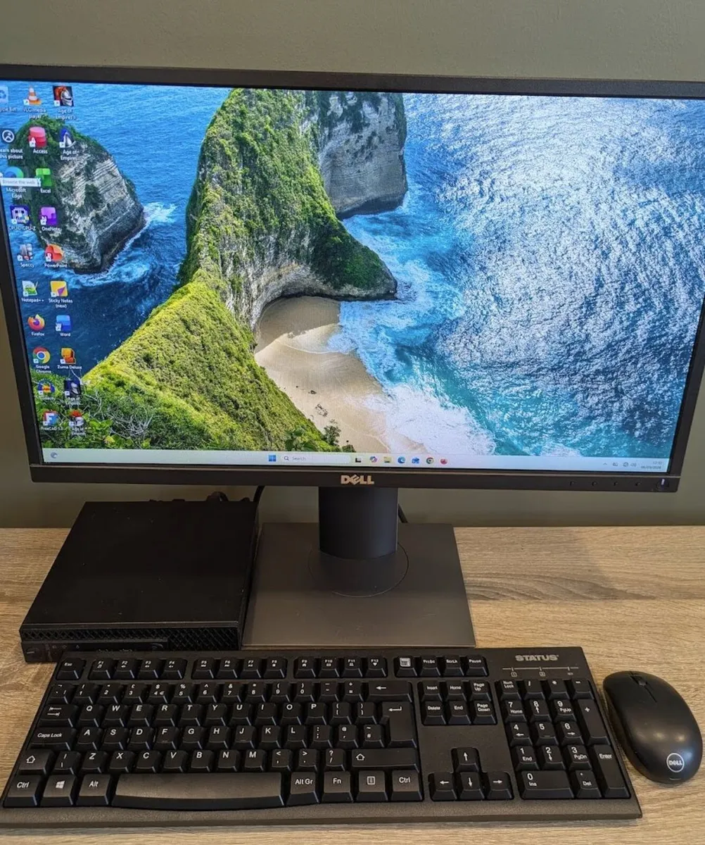 Dell 3070 Micro PC 24" LCD 16GB i5 9th WiFi Office - Image 4