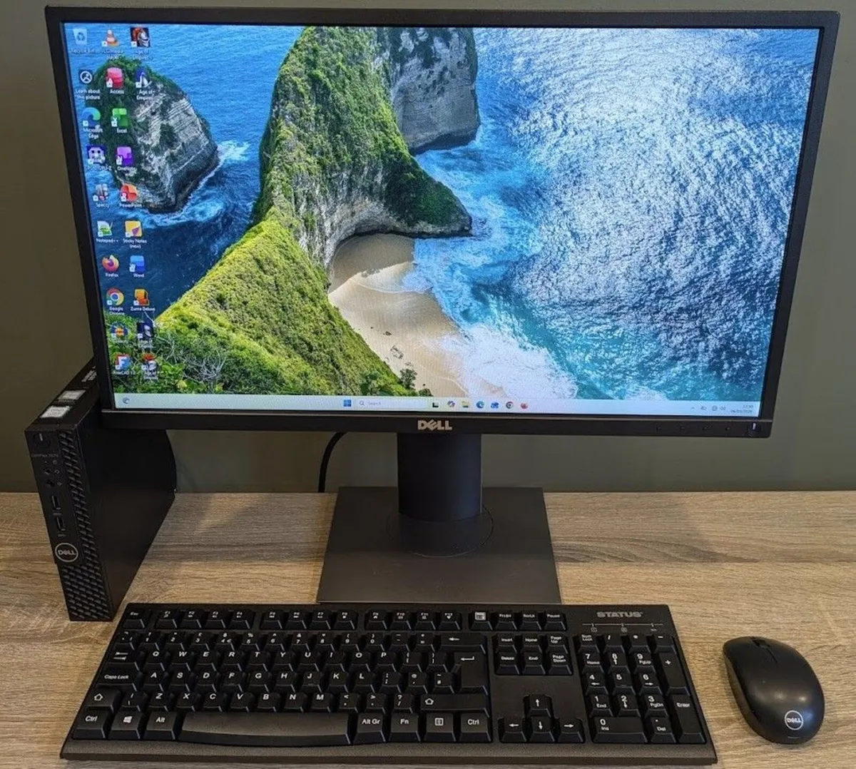 Dell 3070 Micro PC 24" LCD 16GB i5 9th WiFi Office - Image 2