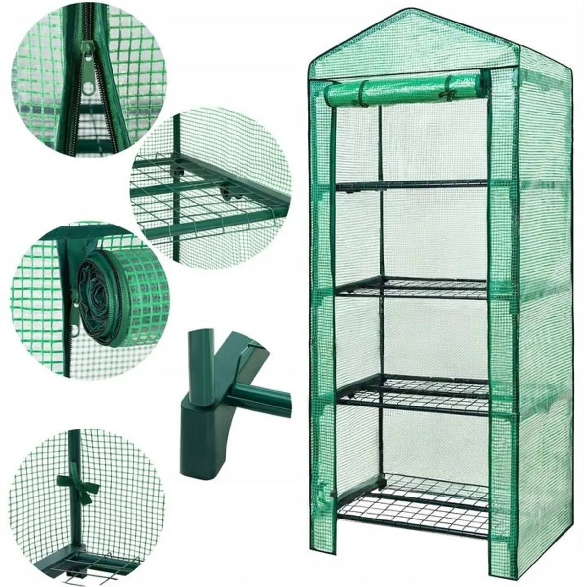 mini tunnel garden Seedbed shelves Greenhouse - Image 3