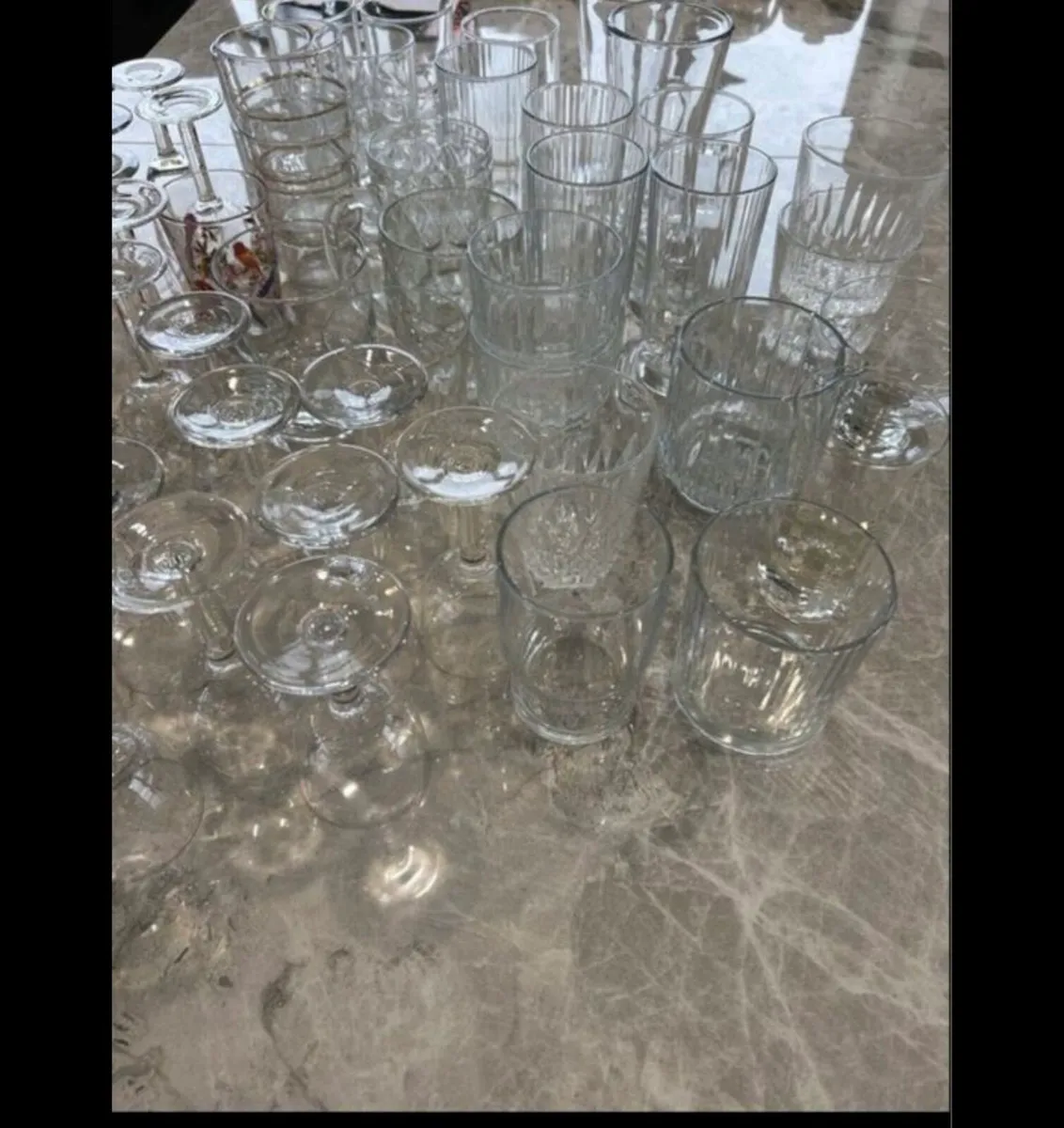 Large box of glasses - Image 3