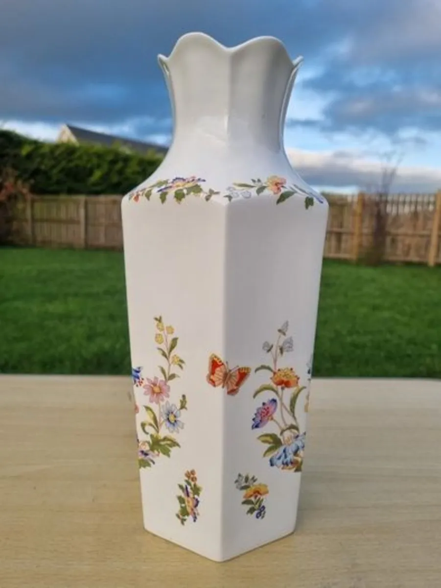 Aynsley Bone China " Cottage Garden " Large Vase - Image 2