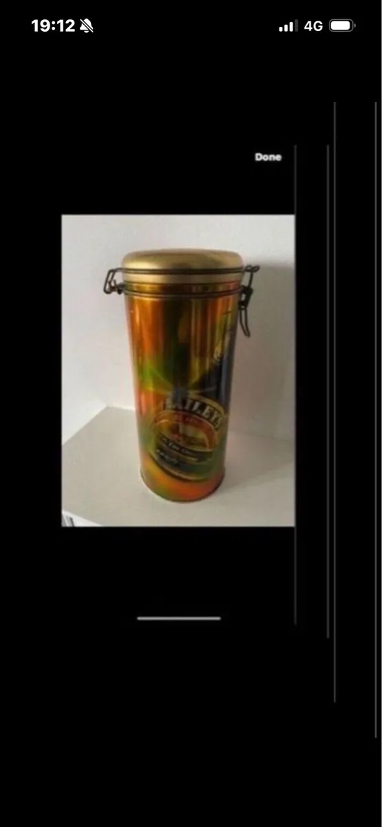 Vintage Baileys Metal Box - Image 1