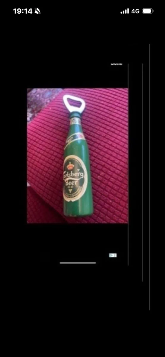 Rare Vintage Carlsberg Bottle Opener - Image 1