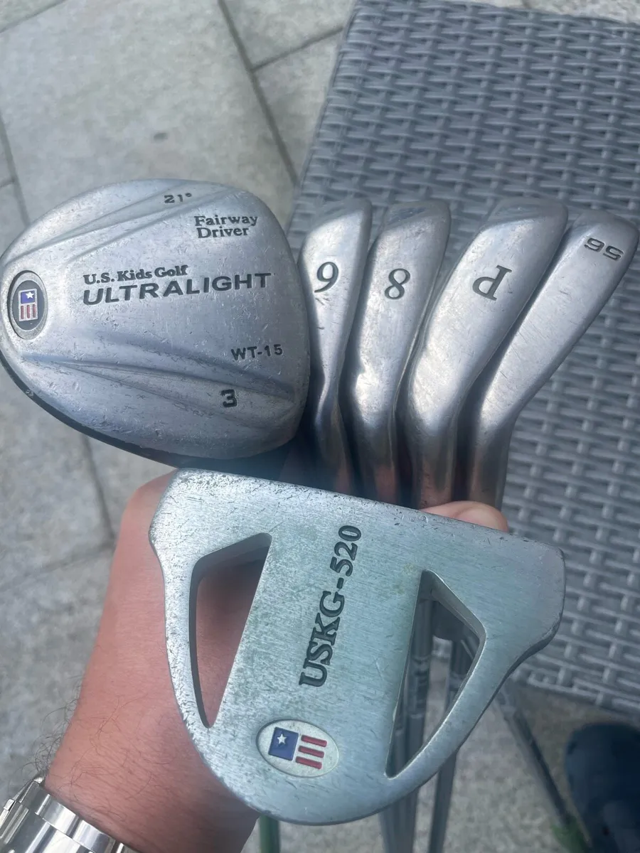 US Kids 57 Inch Junior Golf clubs and Bag - Image 2