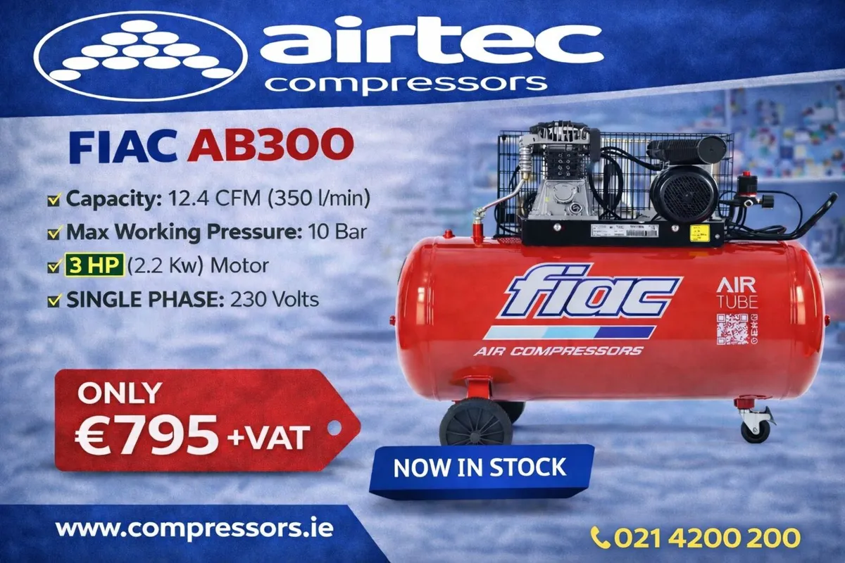 COMPRESSOR - 3HP - 275L - IN STOCK TODAY - Image 1