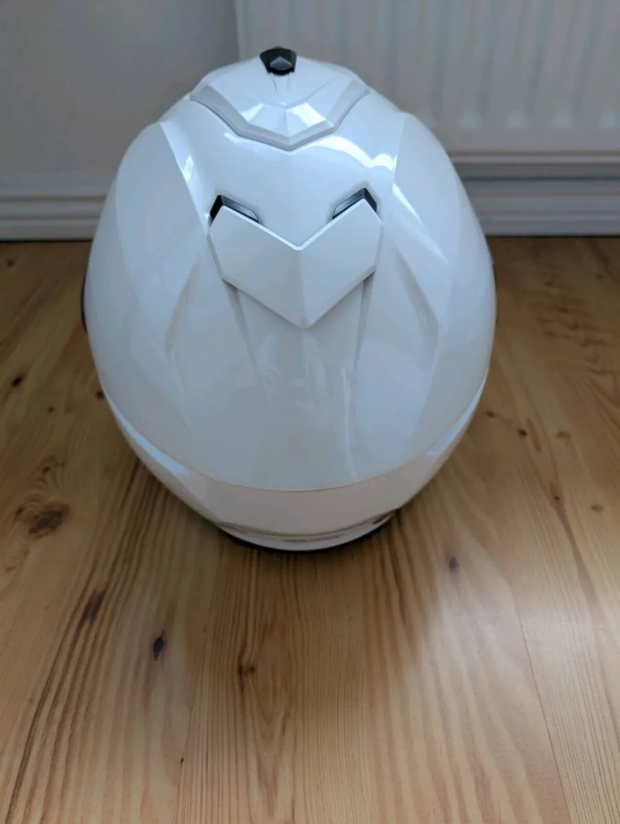 HJC i71 Pearl White Motorbike Helmet Size Large - Image 3