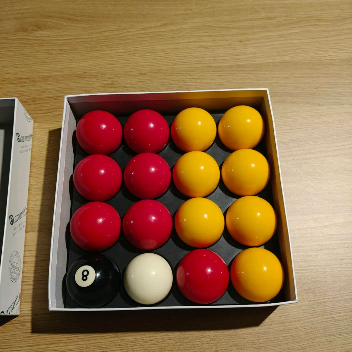 Aramith Pool Balls – Red & Yellow Set (2") - Image 1