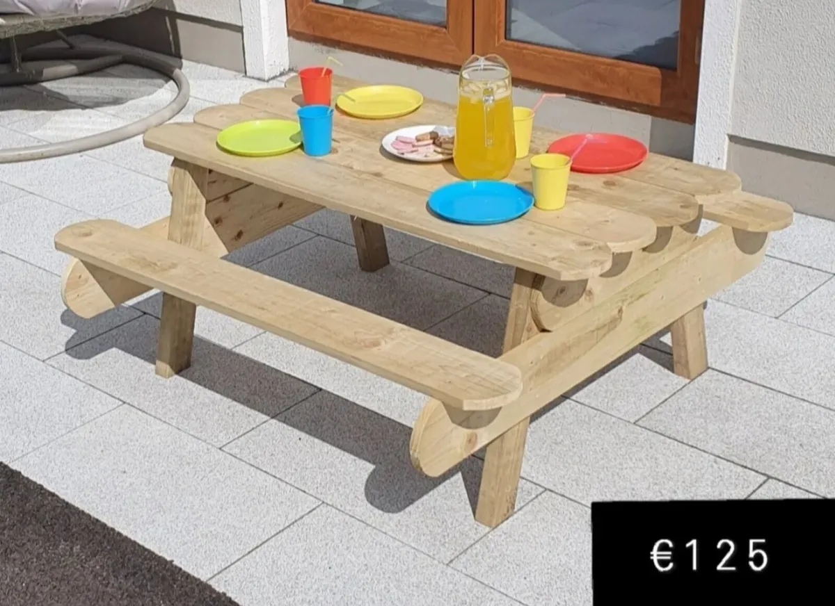 Brand New Children's Picnic Table - Image 1