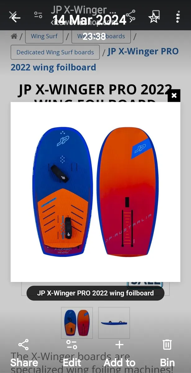 JP X WINGER PRO CARBON 115L - Image 1