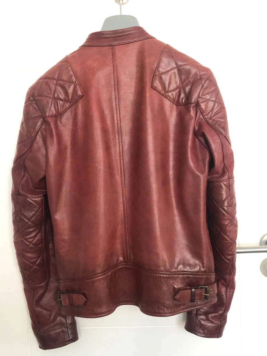 Belstaff leather cafe racer leather jacket - Image 2