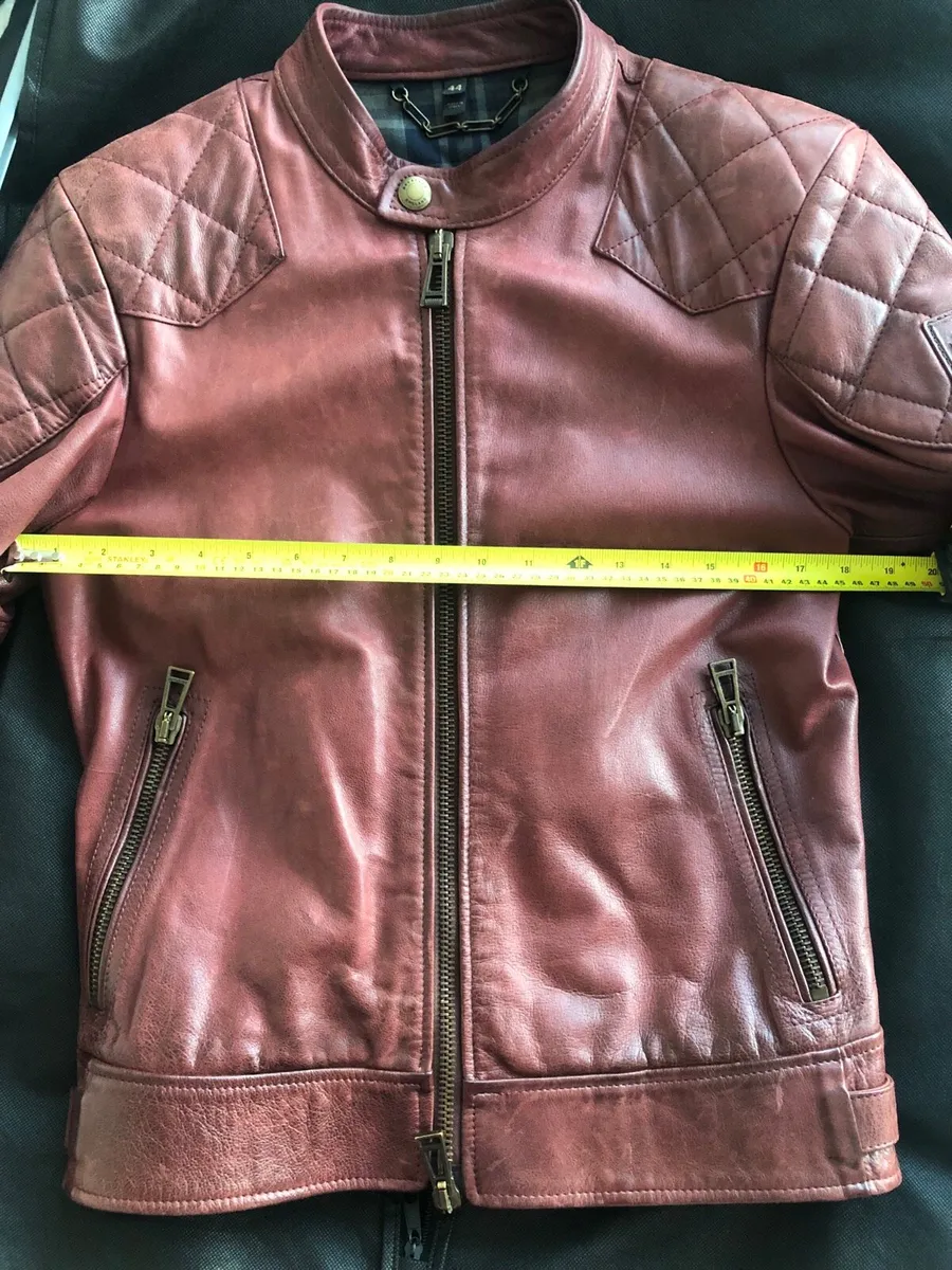 Belstaff leather cafe racer leather jacket - Image 4