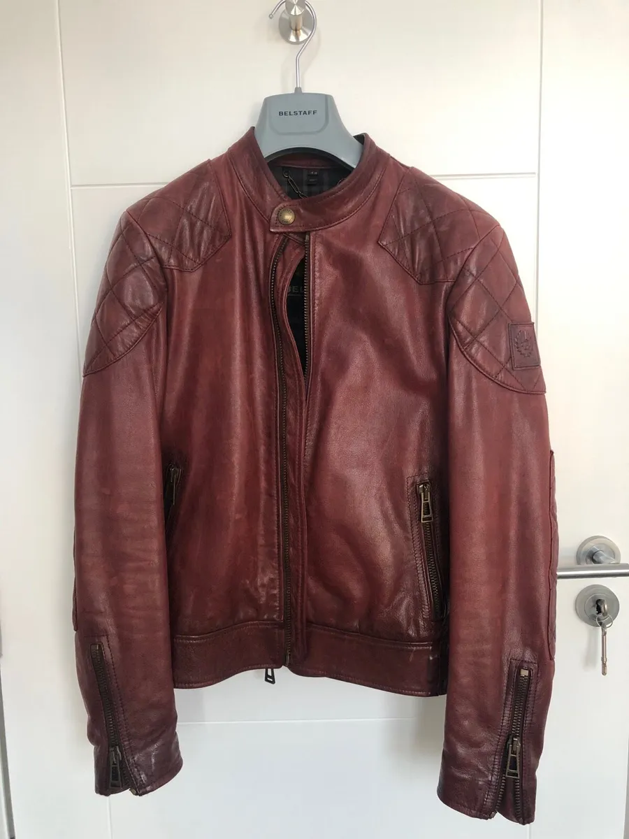 Belstaff leather cafe racer leather jacket - Image 1
