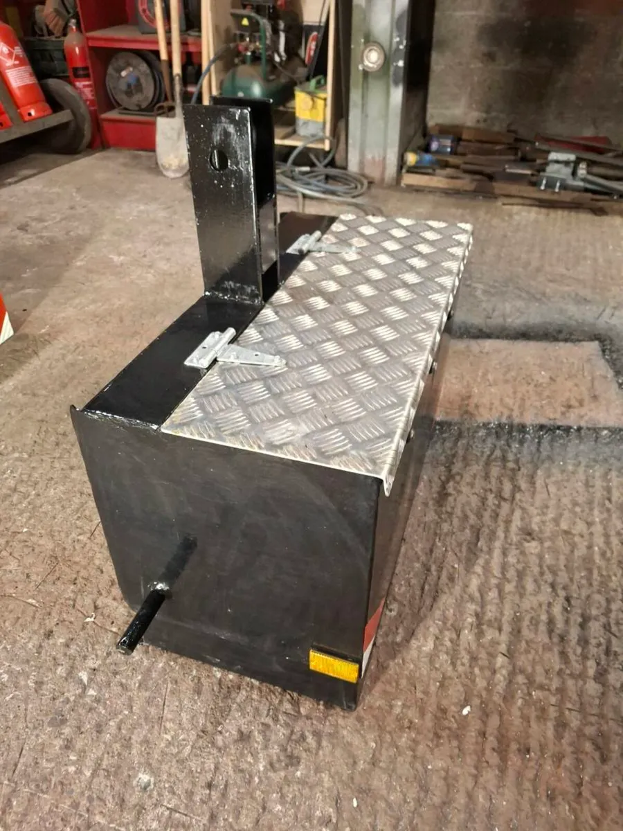 Tractor weight block and toolbox - Image 2