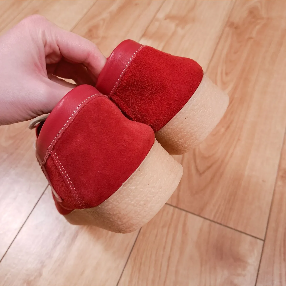 Susst Red Suede Moccasin Loafers 7UK/41EU - Image 3