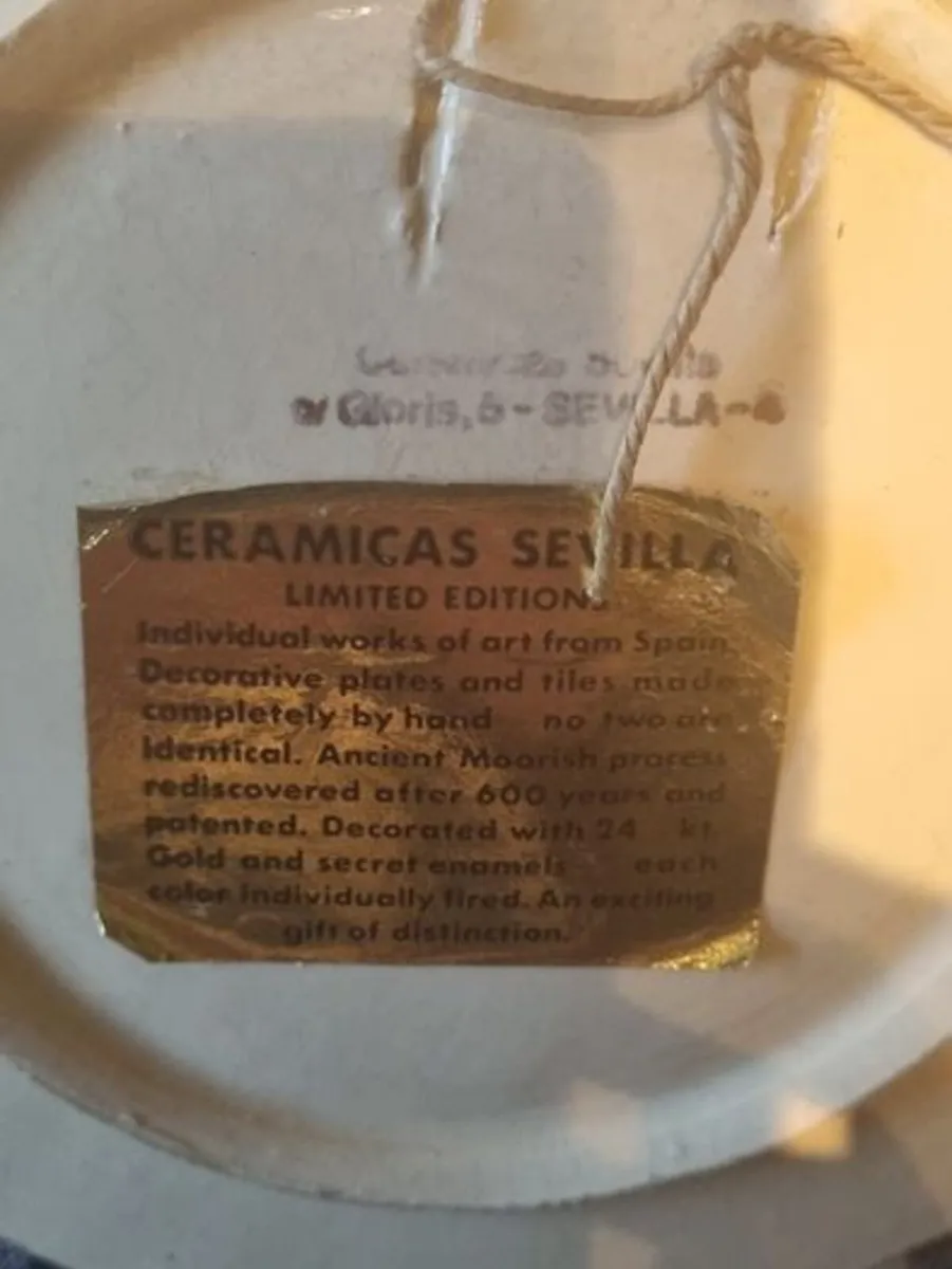 Ceramics Seville Limited Edition Decorative Plates - Image 4