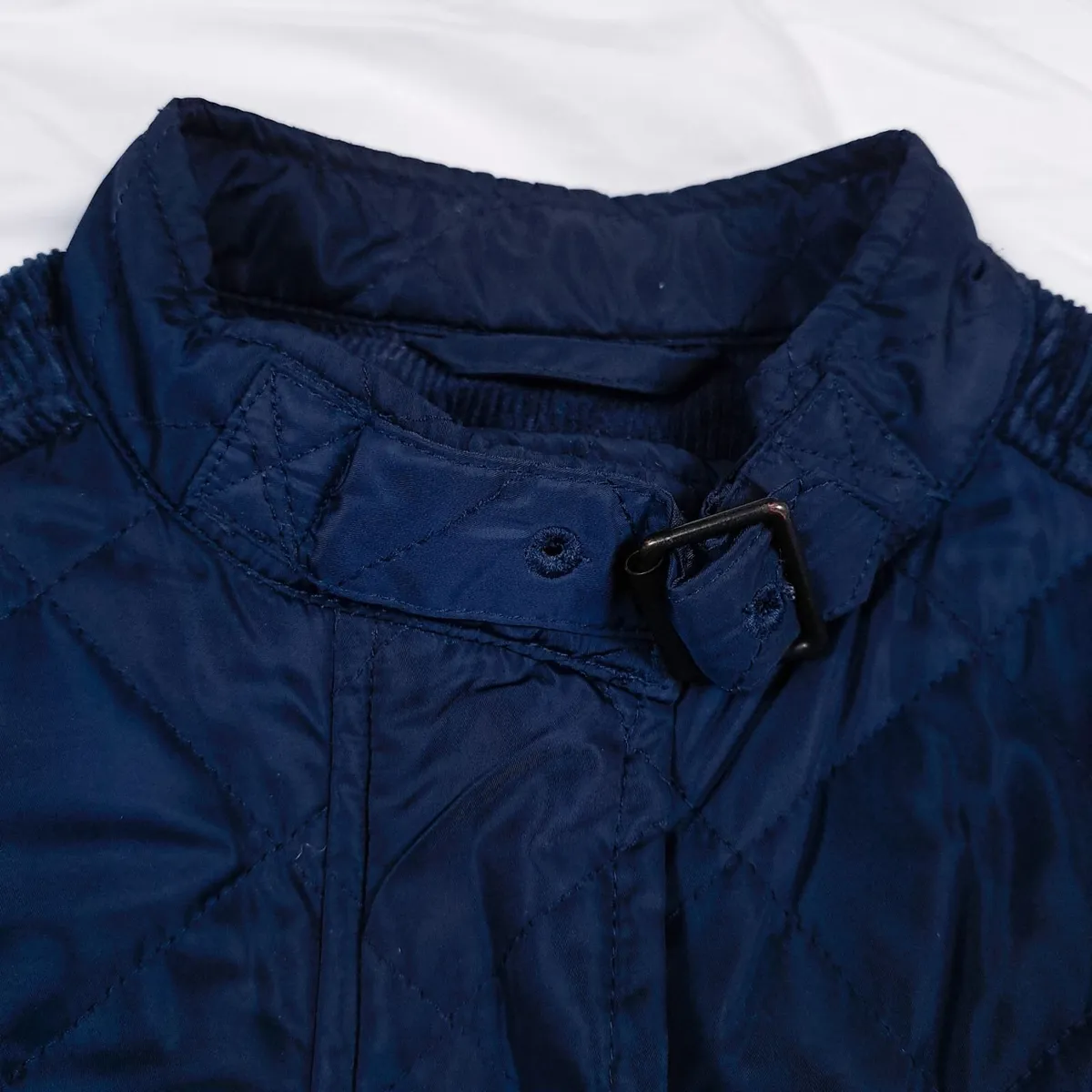 French Connection Navy Blue Quilted Jacket 8UK - Image 4