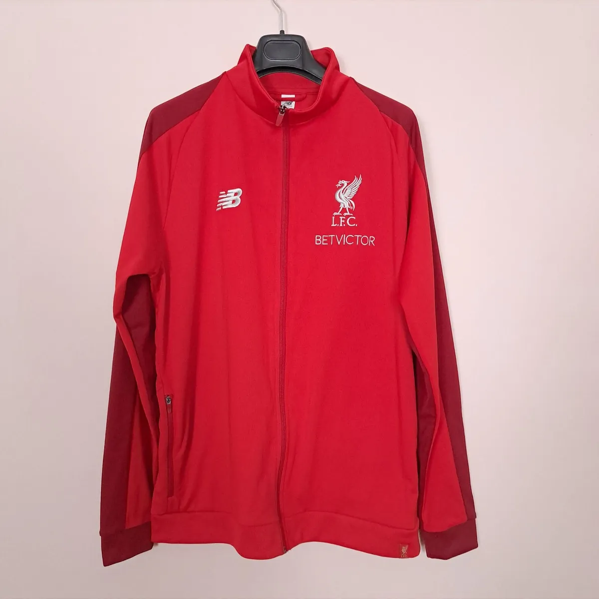 New Balance Red Liverpool 18 19 Football Jacket XL - Image 1