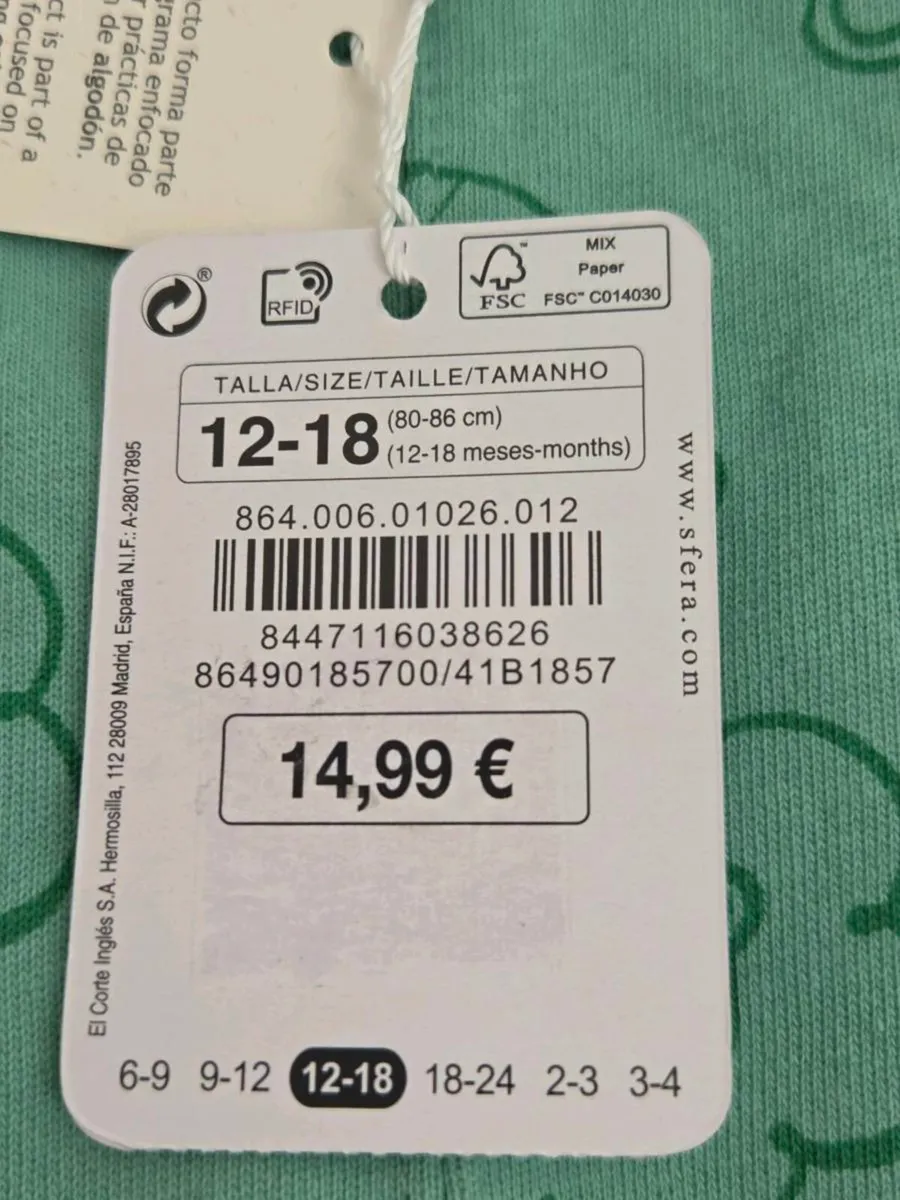 12-18m, With Tags Sfera Dungarees - Image 4